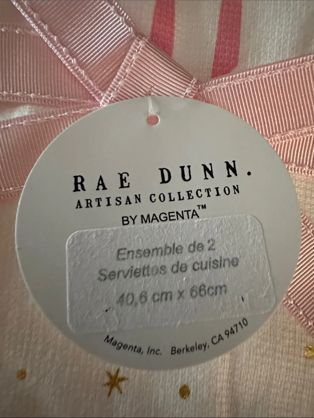 ⭐️ Rae Dunn 2PK Season to Sparkle Kitchen Towels NWT
